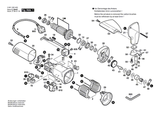 BOSCH Kohleb�rstensatz | Ersatzteile f�r GWS 660, GWS 600 - 1607014144
