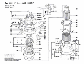 BOSCH Fhrungshlse | Ersatzteile fr GAS 1000 RF | 1609202573