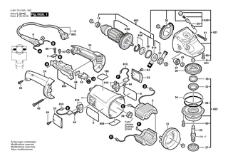BOSCH Kohleb�rstensatz | Ersatzteile f�r 1364, GWS 2030 H - 1607014178