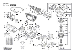 BOSCH Kohleb�rstensatz | Ersatzteile f�r 1364, GWS 2030 H - 1607014178
