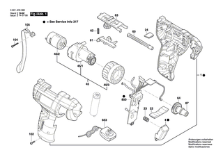 BOSCH Gleichstrommotor 3,6V | Ersatzteile f�r GSR Mx2Drive - 1607022604
