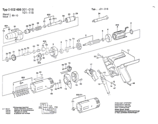 BOSCH Schalter | Ersatzteile f�r GR.65, Hf-Bohrmaschine - 1607200038
