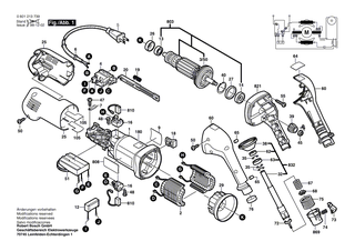 BOSCH Schalter | Ersatzteile f�r GWS 14-125 C, GWS 14-125 CE - 1607200137