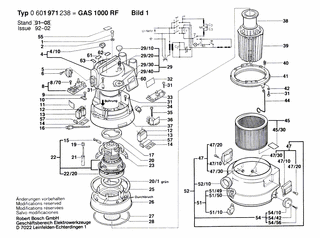 BOSCH Saugdse  35 MM | Ersatzteile fr GAS 1000 RF | 2607000166