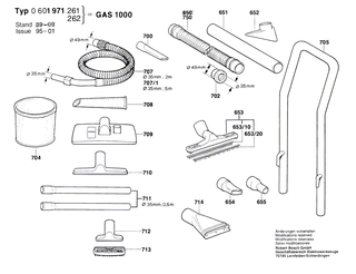 BOSCH Blechschraube DIN 7981-B3,5x25 | Ersatzteile fr GAS 1000 | 2910611015