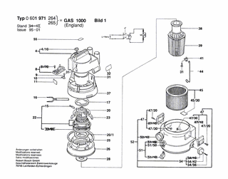 BOSCH Saugbrste  35 MM | Ersatzteile fr GAS 1000 | 1609390481