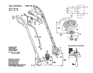 BOSCH Wechselstrommotor | Ersatzteile f�r ART 23, ART 23 F - 1607220045