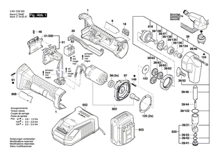 BOSCH Elektronikmodul | Ersatzteile f�r GWS 18 V-LI, GGS 18 V-LI - 1607233340