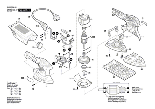 BOSCH Drehzahlsteller | Ersatzteile f�r PEX 300 AE, PEX 400 AE - 1607233419