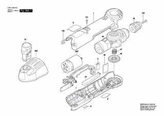 BOSCH Elektronikmodul | Ersatzteile für GWB 10,8 V-LI - 1607233446