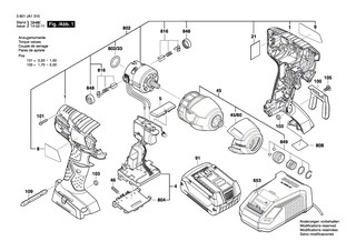 BOSCH Elektronikmodul | Ersatzteile f�r GDR 18 V-LI, GDS 18 V-LI - 1607233480