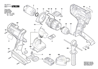 BOSCH Elektronikmodul | Ersatzteile fr GSR 36 VE-2-LI, GSB 36 VE-2-LI - 1607233511