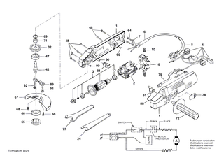 BOSCH Zweilochmutterndreher | Ersatzteile f�r Winkelschleifer, Hf-Winkelschleifer - 1607950052