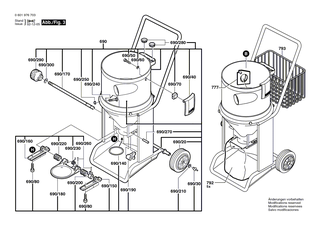BOSCH Anbaurüttler 220-240V | Ersatzteile für GAS 14-20 RFB | 1609201662