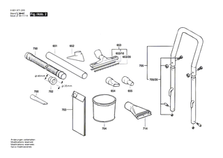 BOSCH Fl�chenb�rste | Ersatzteile f�r GAS 1000 RF, GAS 12-50 RFH - 1609201109