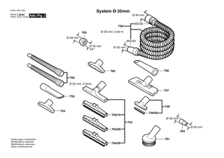 BOSCH Saugd�se � 35 MM | Ersatzteile f�r GAS 14-20 RFB | 1609201229