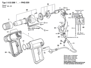 BOSCH Schutzrohr | Ersatzteile f�r GHG 600 CE, PHG 500 - 1609201484