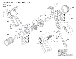 BOSCH Netzanschlussleitung | Ersatzteile f�r GHG 650 LCE, PHG 500 - 1609201493