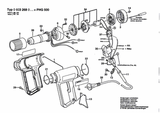 BOSCH Ein/Aus-Schalter | Ersatzteile f�r PHG 500, PHG...