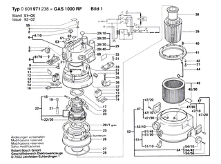 BOSCH Zwischenflansch | Ersatzteile f�r GAS 1000 RF - 1609201675