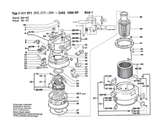 BOSCH Luftfilter | Ersatzteile f�r GAS 1000 RF, GAS 10-50 RFK - 1609201677