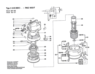 BOSCH Sterngriff | Ersatzteile f�r GAS 12-30 F, PAS 1000 - 1609202200