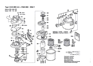 BOSCH Sterngriff | Ersatzteile f�r GAS 12-30 F, PAS 1000 - 1609202200