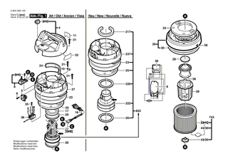 BOSCH Sterngriff | Ersatzteile f�r GAS 12-30 F, PAS 1000 - 1609202200
