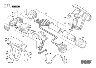 BOSCH Gleichstrommotor 115-240V | Ersatzteile f�r GHG 650 LCE, PHG 600-2 CE - 1609202611