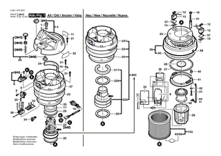 BOSCH Netzanschlussleitung | Ersatzteile f�r GAS 10-50 RFH, GAS 12-50 RFH - 1609202714