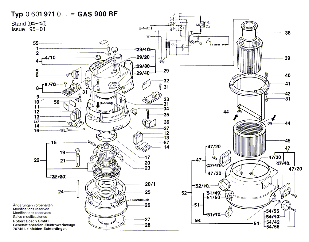 BOSCH Unterlegscheibe Ø4,2xØ11x1,2MM Ersatzteile für GAS 25 L SFC