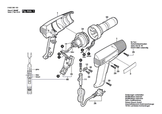 BOSCH Netzanschlussleitung | Ersatzteile f�r PHG 530-2 - 1609203103