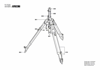 BOSCH Stativbein | Ersatzteile f�r BS 280 - 1609203631