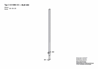 BOSCH Fussplatte | Ersatzteile f�r BLM 260 - 1609203632