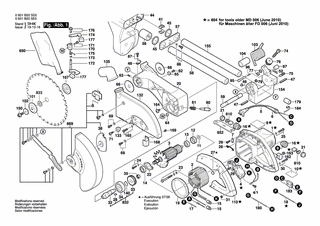 BOSCH Sicherungsring | Ersatzteile für GCM 10 S | 2610993108