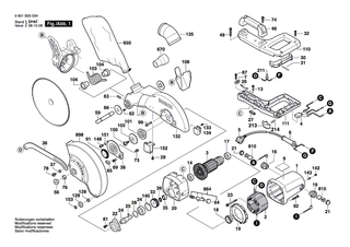 BOSCH Kabelklemme | Ersatzteile f�r GCM 10 - 1609203J03