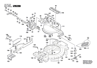 BOSCH Anzeigeleiste | Ersatzteile f�r GCM 12 | 2610910831