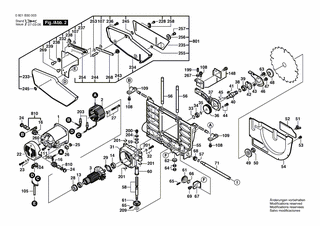BOSCH Aufspannflansch | Ersatzteile für GTS 10, GTS 10 XC - 1609203K93