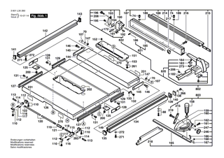 BOSCH Klemmblech | Ersatzteile für GTS 10, GTS 10 XC - 1609203L04