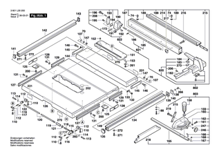 BOSCH Klemmblech | Ersatzteile für GTS 10, GTS 10 XC - 1609203L04