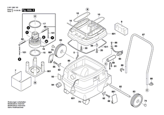 BOSCH Spannverschluss | Ersatzteile f�r GAS 50 M, GAS 50 - 1609203L96