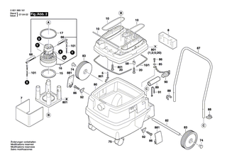 BOSCH Spannverschluss | Ersatzteile f�r GAS 50 M, GAS 50 - 1609203L96