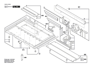 BOSCH L�ngsanschlag | Ersatzteile f�r PTS 10 - 1609203P29