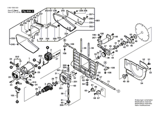 BOSCH Profilschiene | Ersatzteile für GTS 10 | 1609203L07