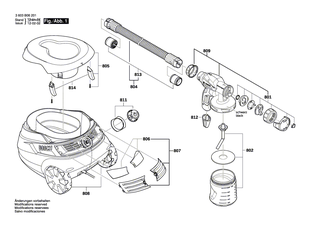 BOSCH Luftschlauch | Ersatzteile f�r PFS 105E - 1609203W98