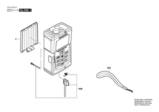 BOSCH Teilesatz | Ersatzteile f�r DLE 70, PLR 50 - 1609203X48