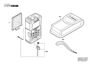 BOSCH Teilesatz | Ersatzteile f�r DLE 70, PLR 50 - 1609203X48