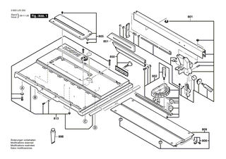 BOSCH Tisch | Ersatzteile f�r PTS 10 - 1609203X59