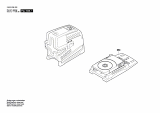 BOSCH Halterung | Ersatzteile für PCL 20 - 1609203X68