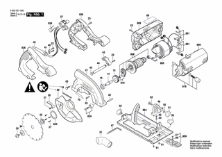BOSCH Motorgehäuse | Ersatzteile für PKS 55, PKS 55A - 1609203Y12